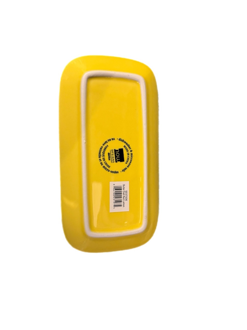 Now Designs Lemon Yellow Butter Dish - Picture 3 of 4